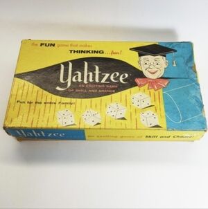 [Vintage] ORIGINAL YAHTZEE Family Board Game 1956